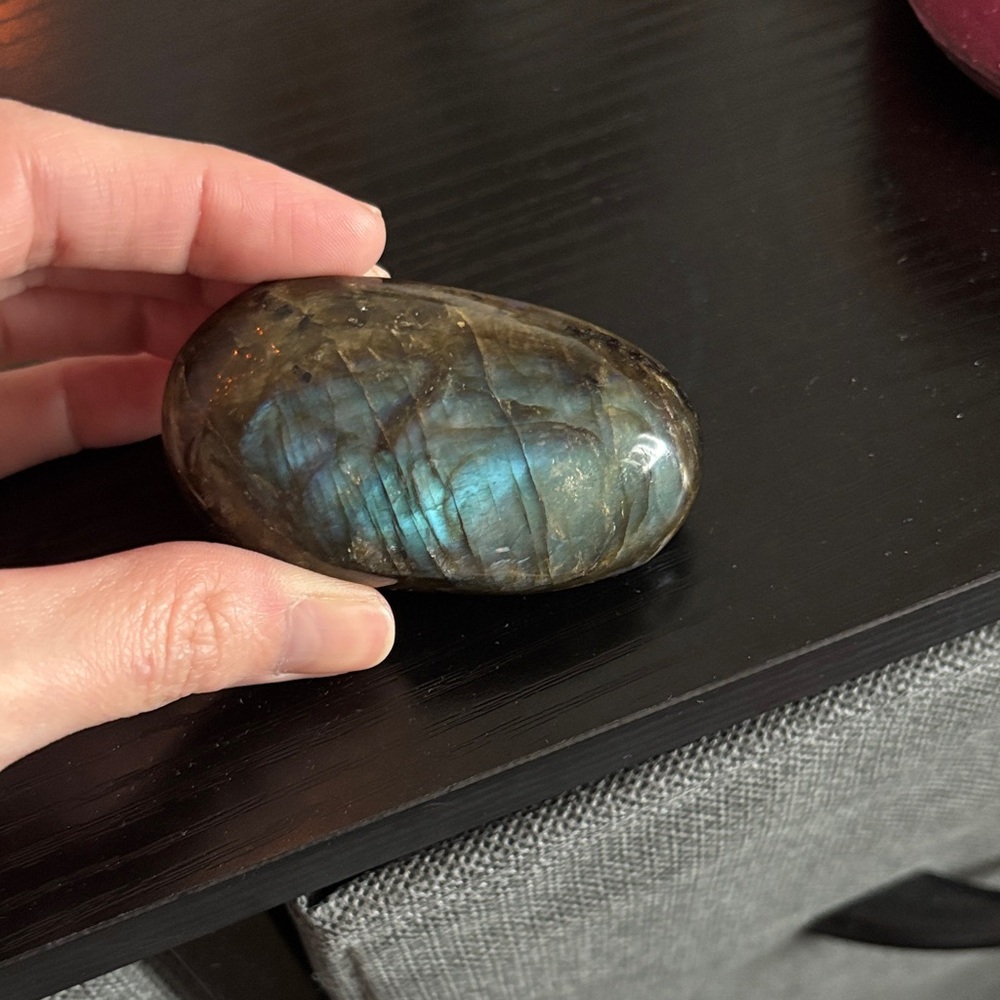 Earth Labradorite Stone Decor - Blue and Brown